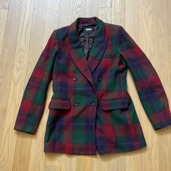 Reformation Jackets & Blazers - Reformation Double Breated Plaid Blazer Jacket